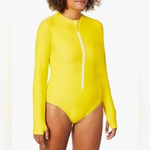 Mott50 Margherita Lucia UPF50 One Piece in Yellow Size Large NWT